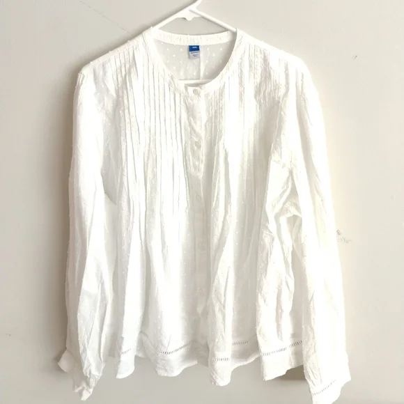 Old Navy White Button Down Shirt - Picture 1 of 8